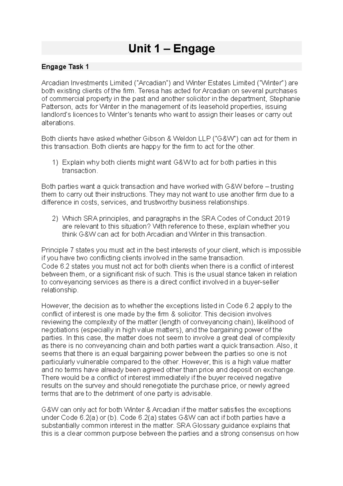 Unit 1 Engage Task 12 Unit 1 Engage Engage Task 1 Arcadian