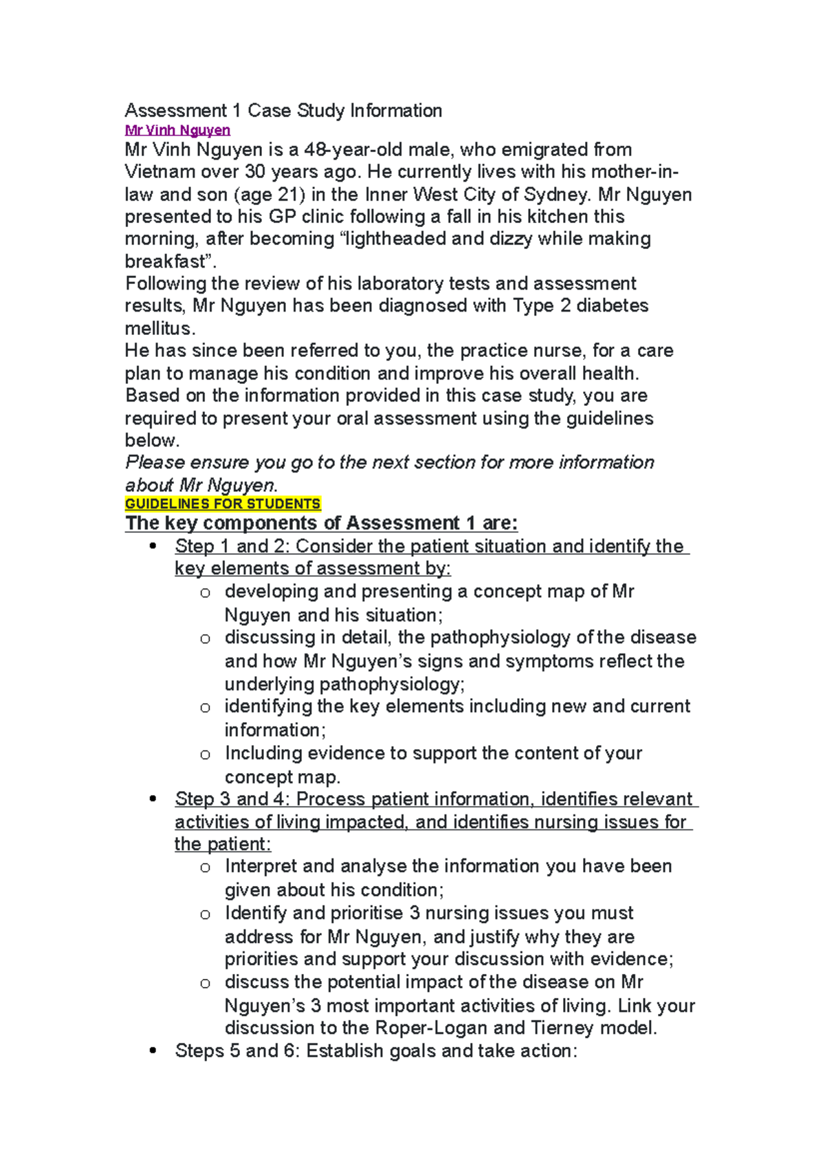 assessment center case study examples