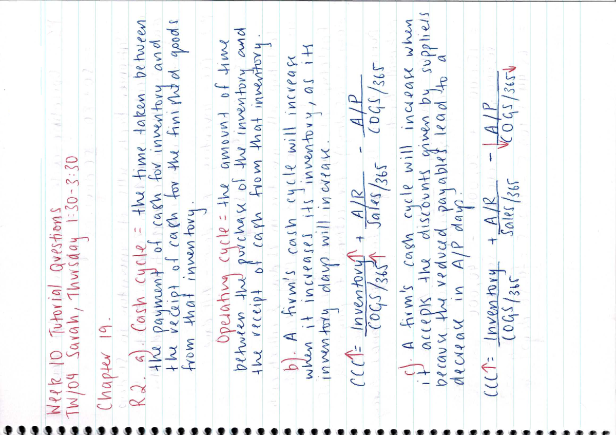 WEEK 10 - Tutorial Questions FIN222 - FIN 222 - Studocu