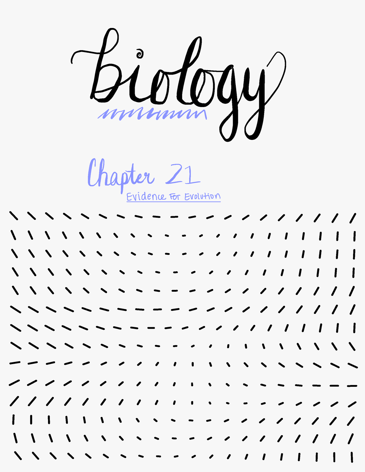 Chapter 21 Notes - BIO 199 - Biology Tumour Chapter 21 Evidence For ...