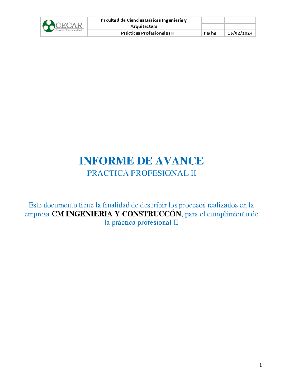 Informe semana 7 diego canchila - Arquitectura Prácticas Profesionales ...