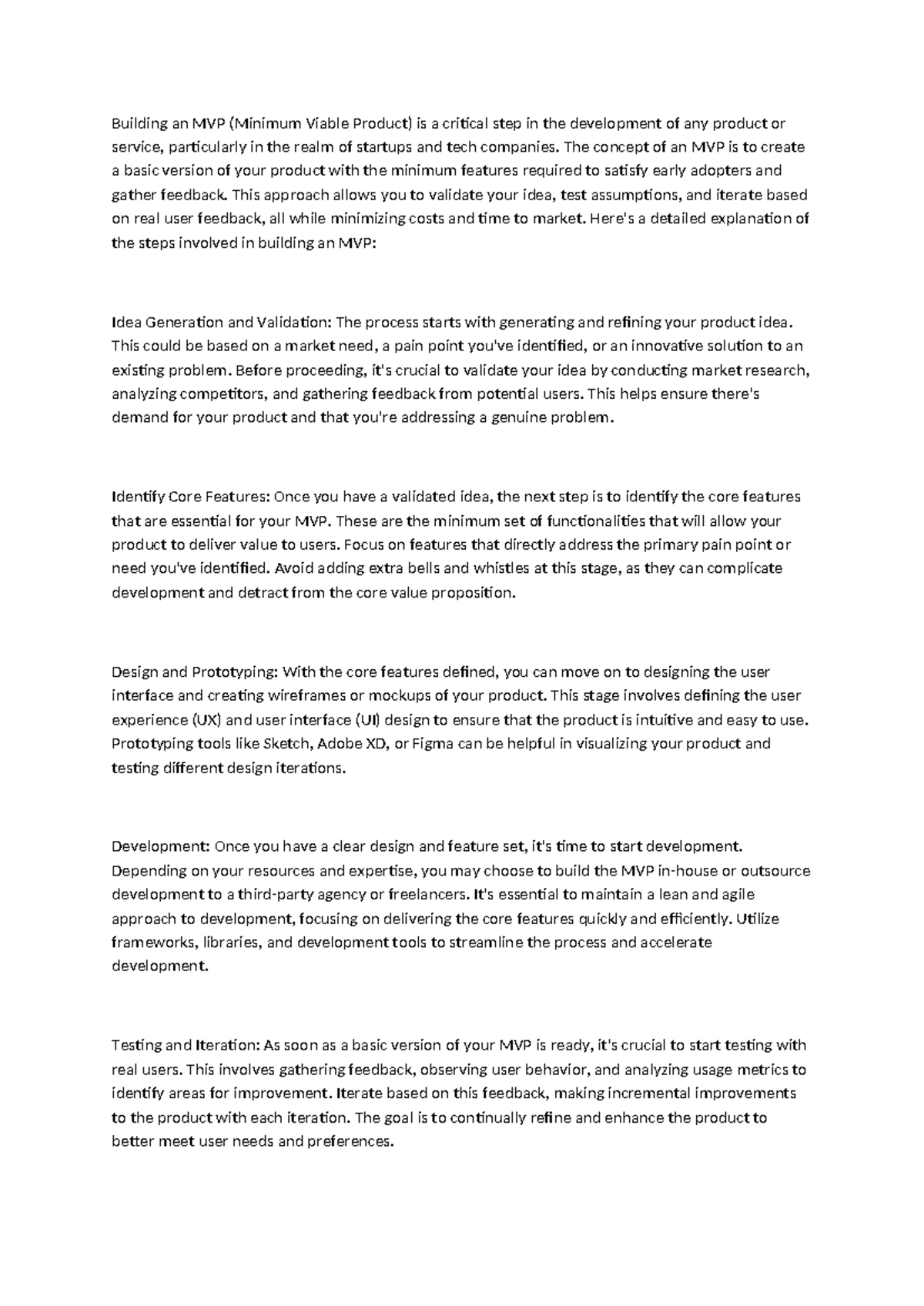 Building an MVP - based on design thinking - Building an MVP (Minimum ...
