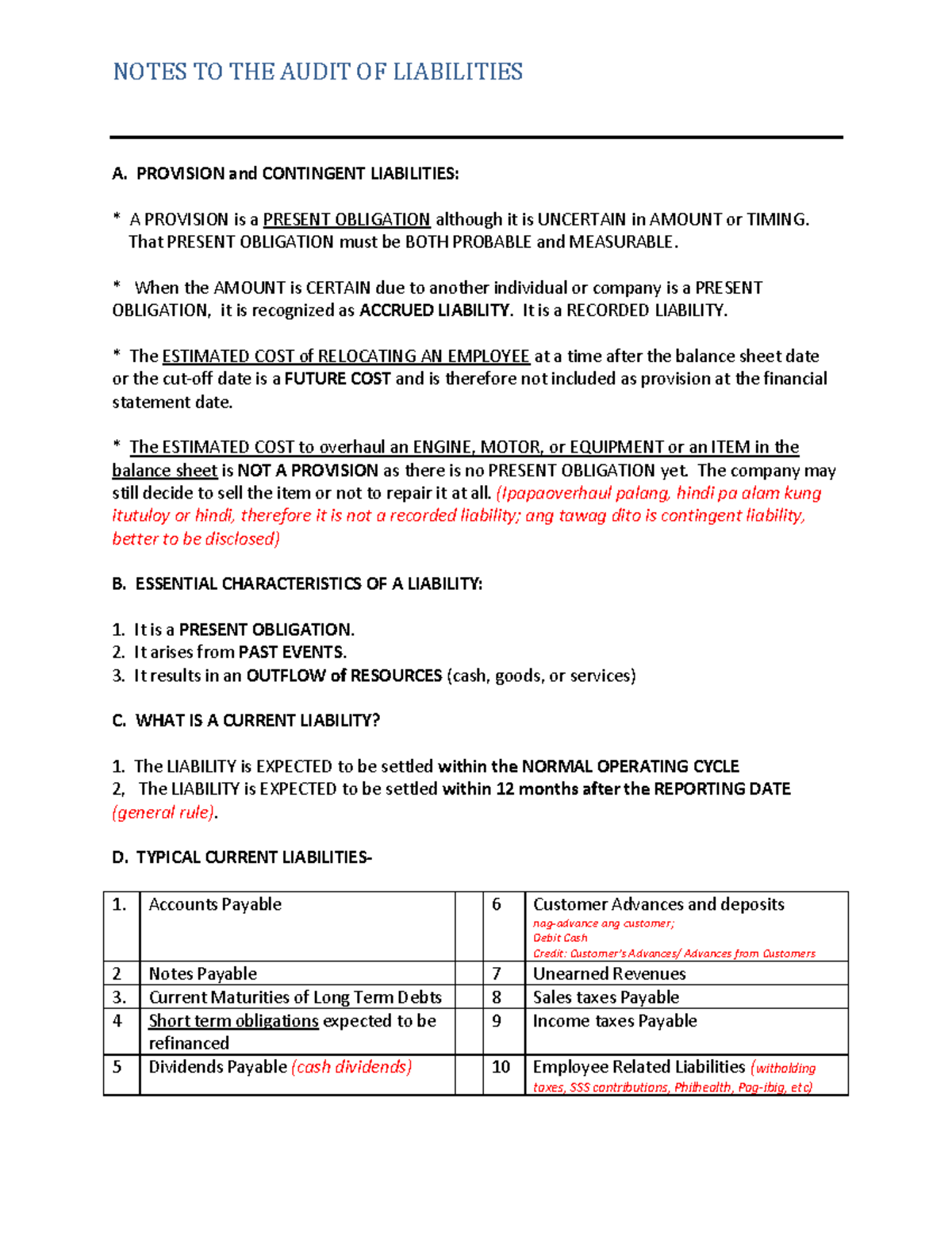 AP03-03 Notes to Audit of Liabilities Sir Dean Ibay encrypted - NOTES ...