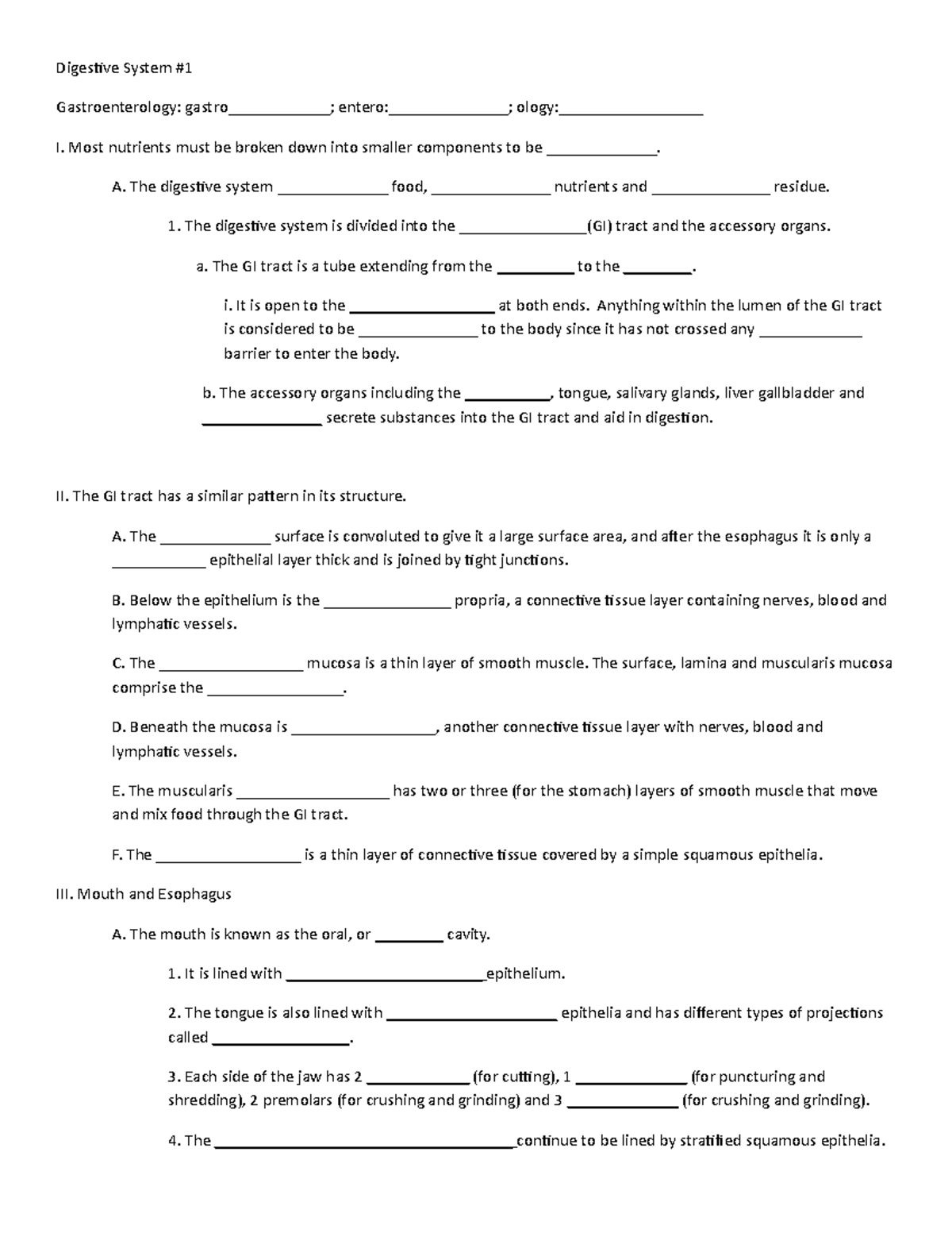 Digestive notes 251 - Digestive System # Gastroenterology: gastro ...