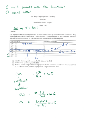 Tutorial 5 - tut - Applied Statistical Methods - Studocu