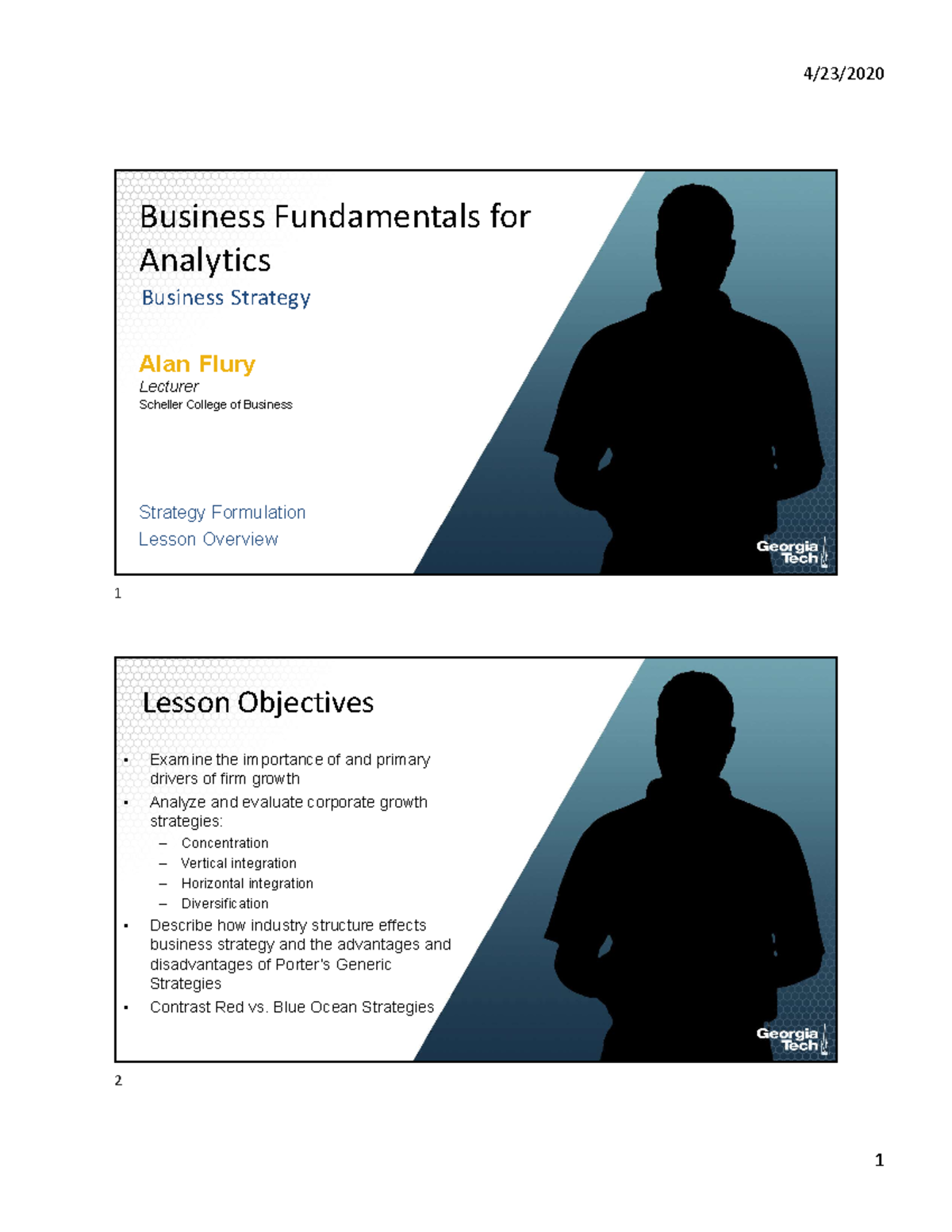 Week 16 Business Strategy Lesson Files - Business Fundamentals For ...