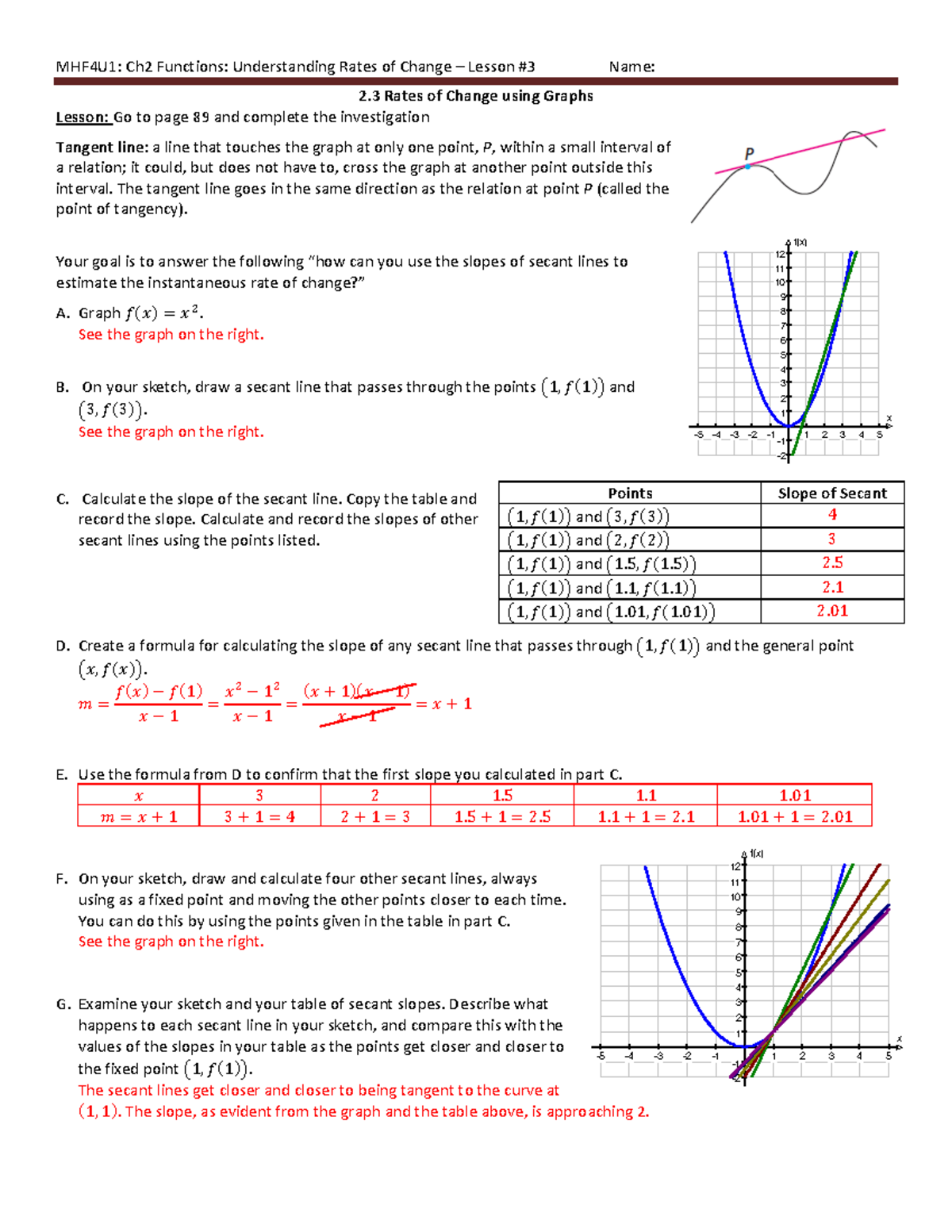 Ch2 Lesson#3 Solution - This is Advanced Function Grade 12 - MHF4U1 ...