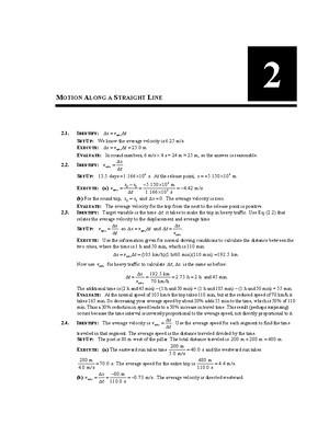19 instructors solutions manual - 19. (a) IDENTIFY and SET UP: The ...