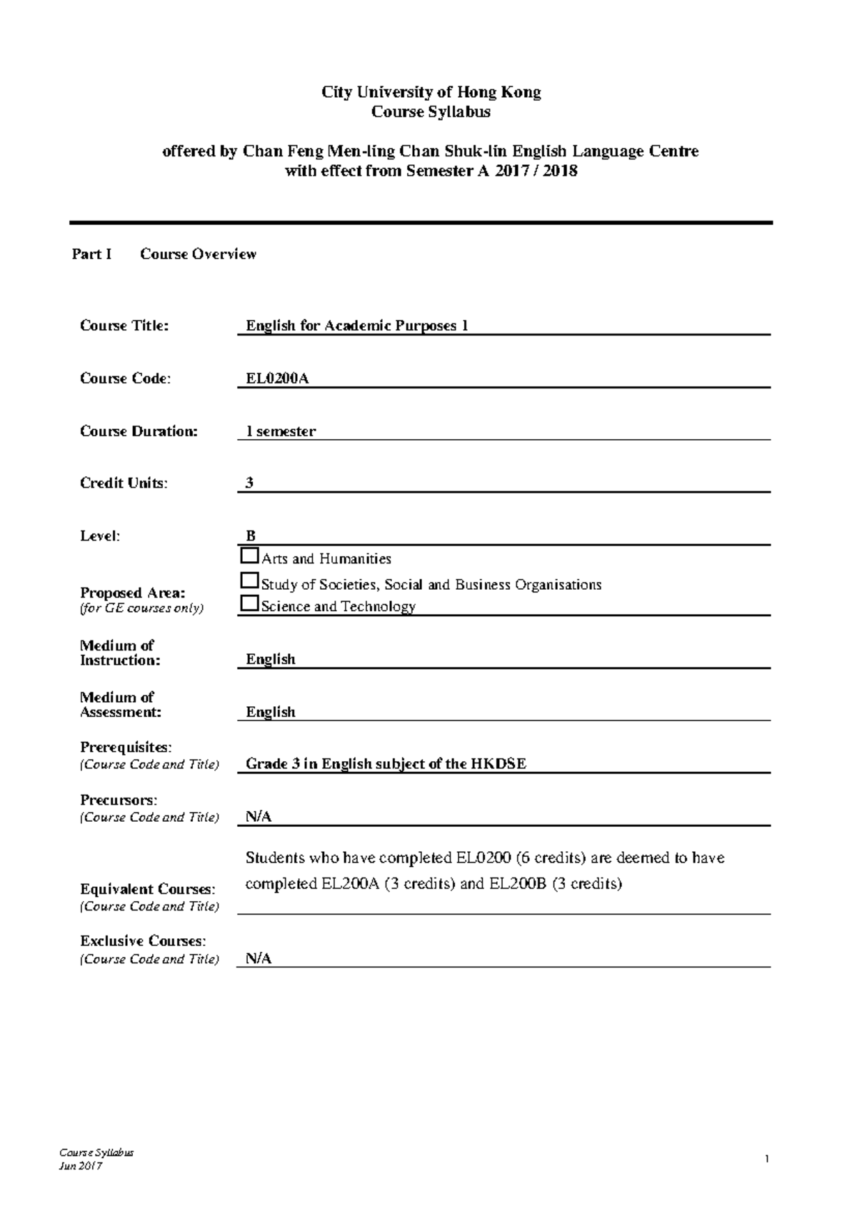 EL0200 A - Summary English for Academic Purposes 2 - City University of ...