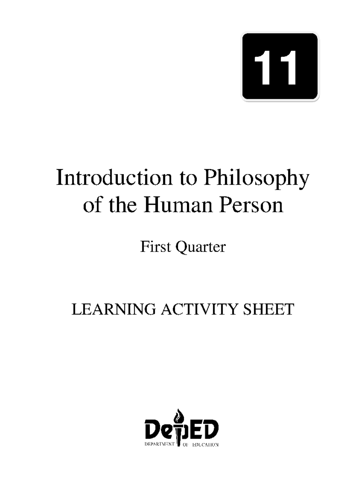 Pdfcoffee - .... - Introduction to Philosophy of the Human Person First ...