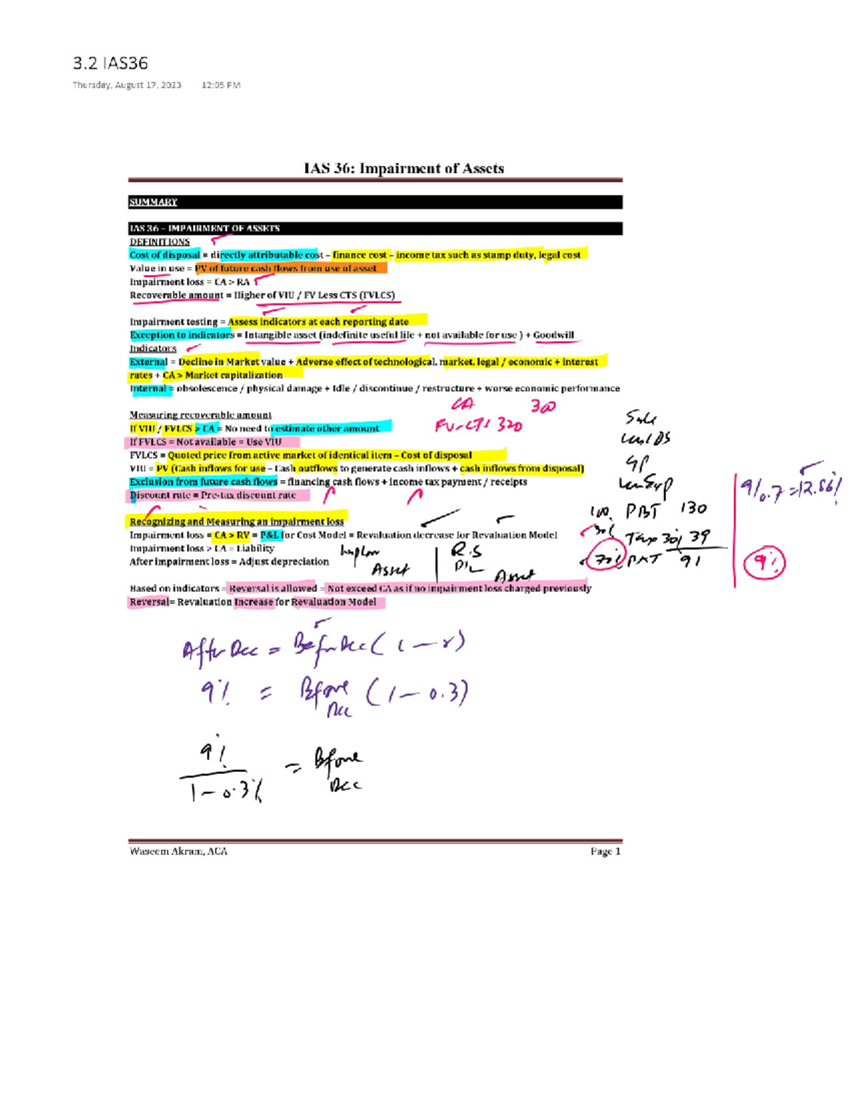 Grid C-IAS 36 3 - notes - intoduction to business - Studocu
