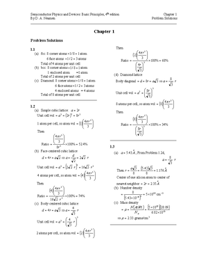 Principles of Electronic Materials and Devices 3rd Edition Solution ...