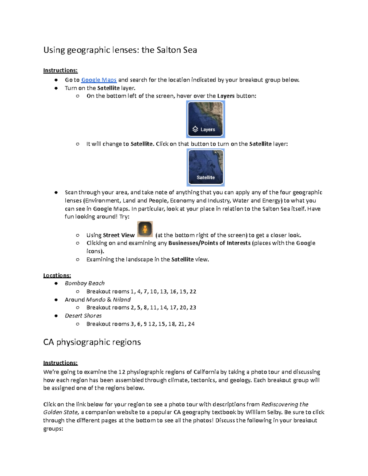 Geo 148 slide notes Using geographic lenses the Salton Sea