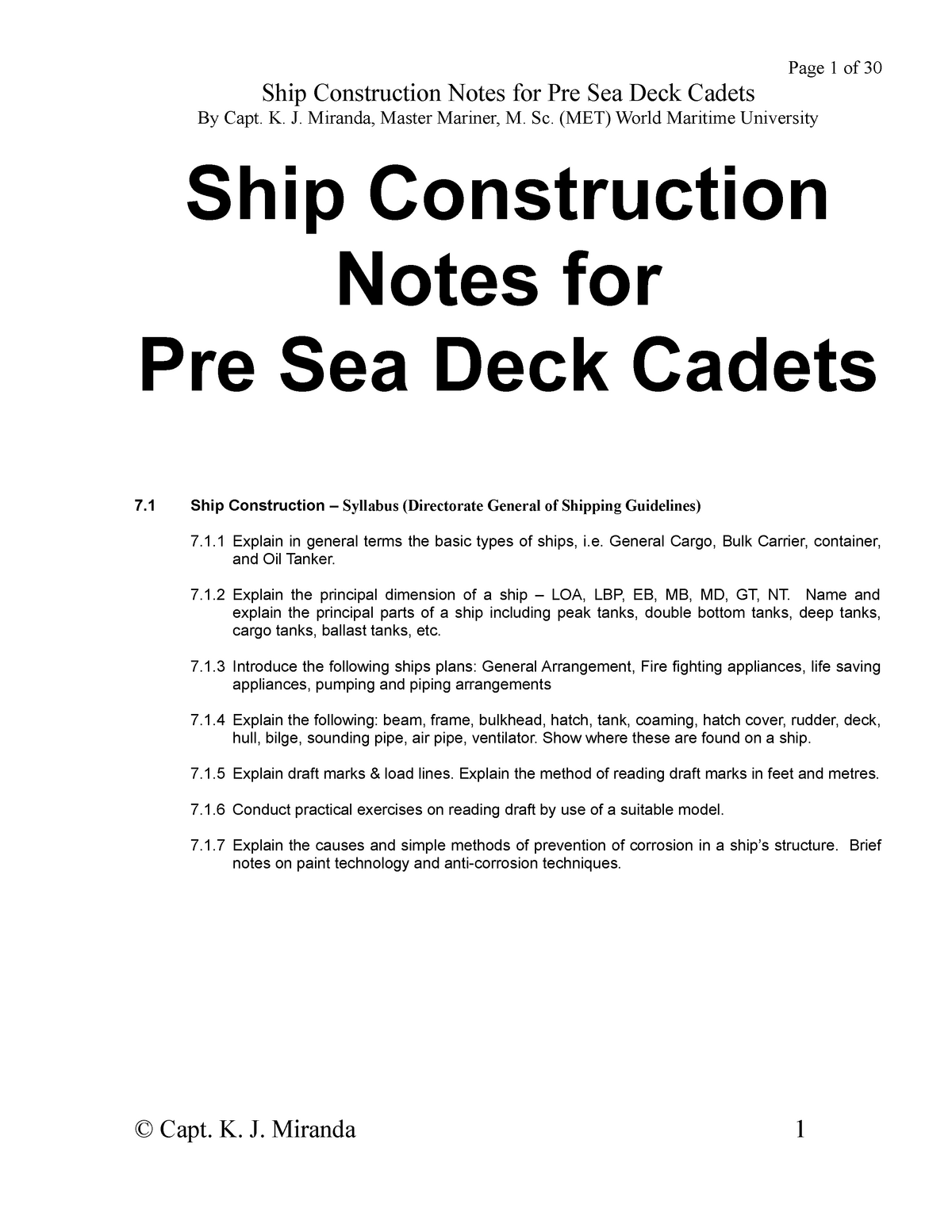 ship construction terms