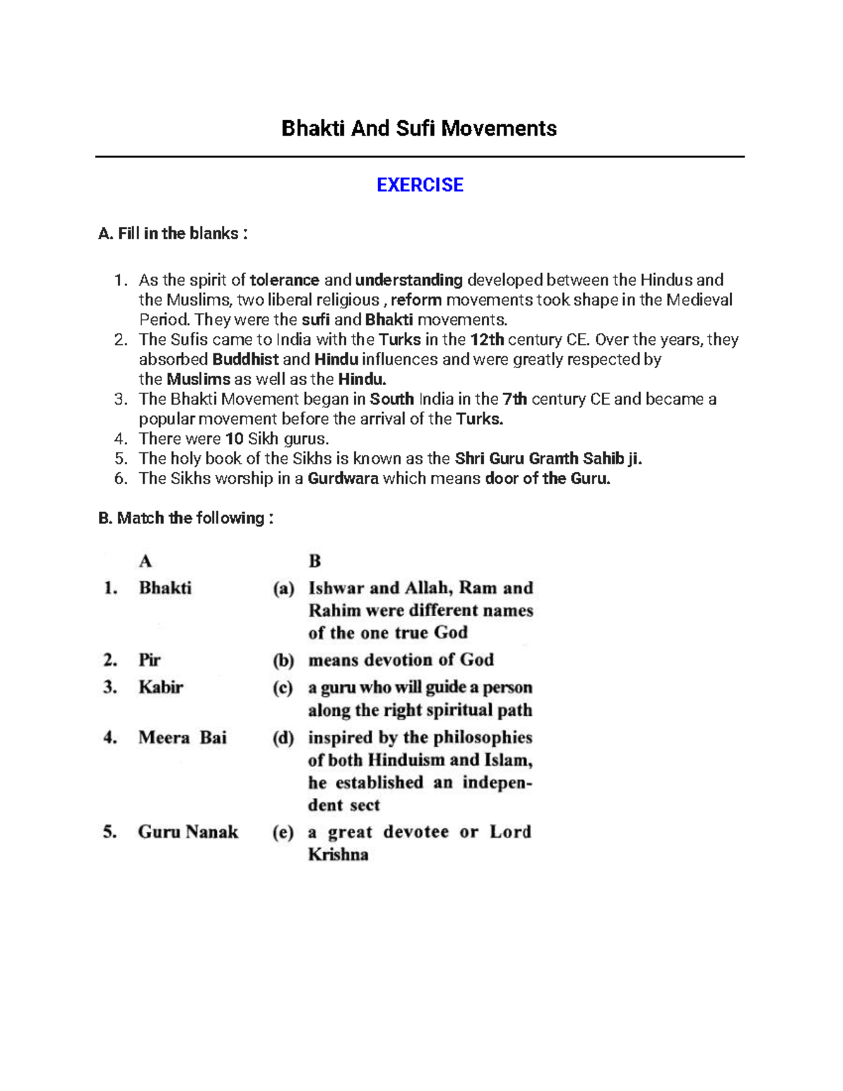 Bhakti And Sufi Movements - ncertbooksolutions Bhakti And Sufi ...