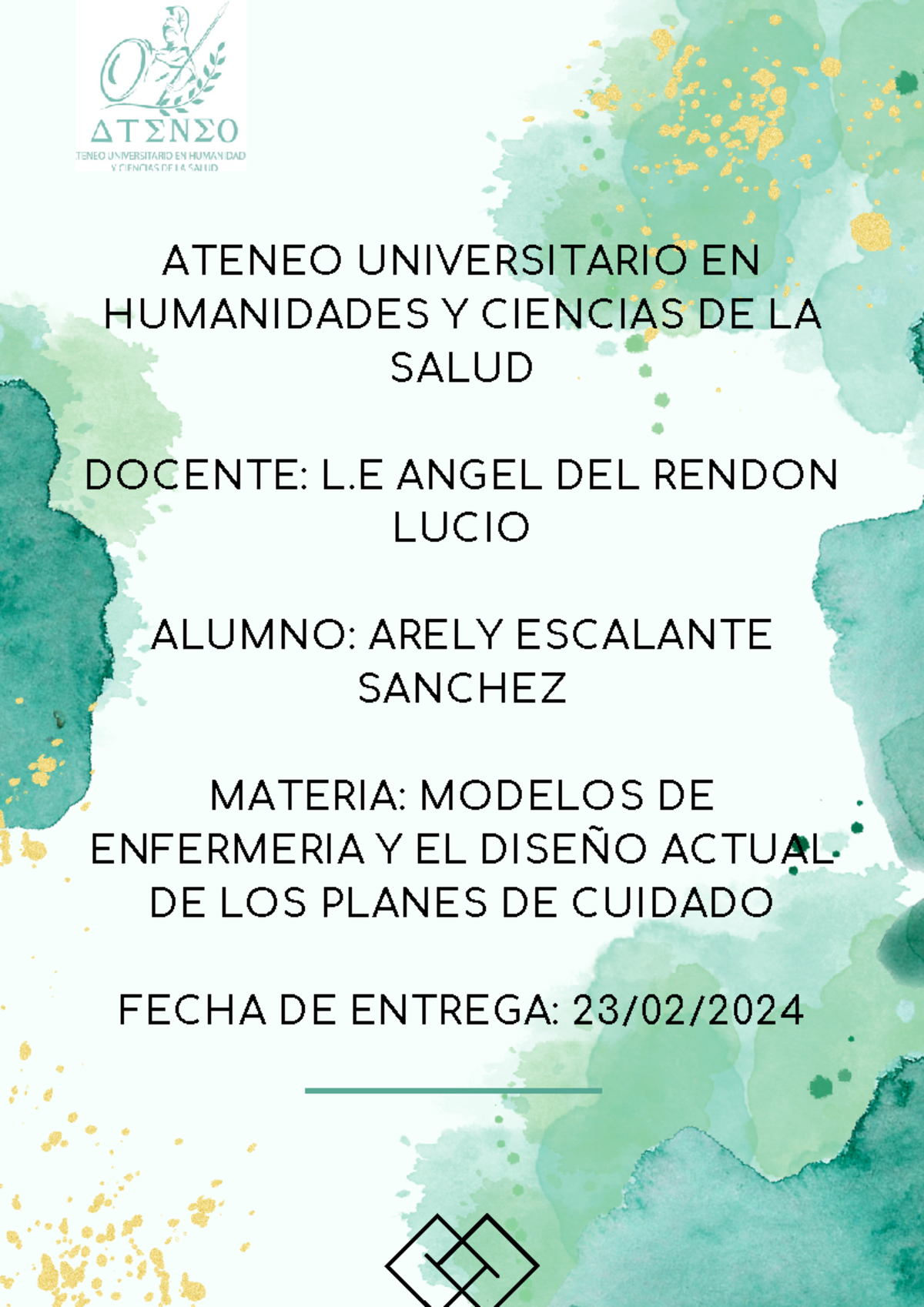 Binder 1 - ATENEO UNIVERSITARIO EN HUMANIDADES Y CIENCIAS DE LA SALUD ...