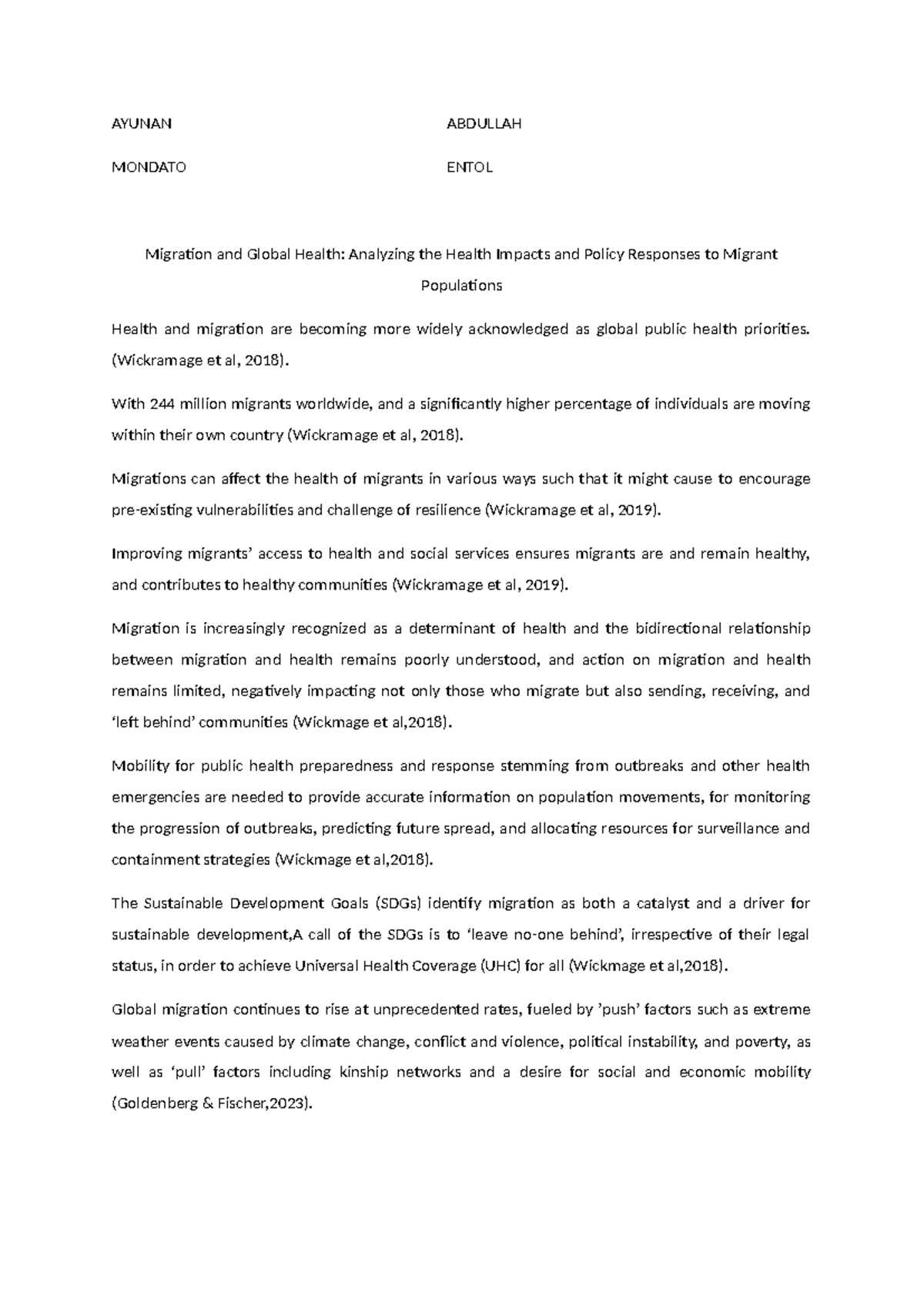 Diaspora Migration: A Case Study In Ap Human Geography - 9q8qnyj