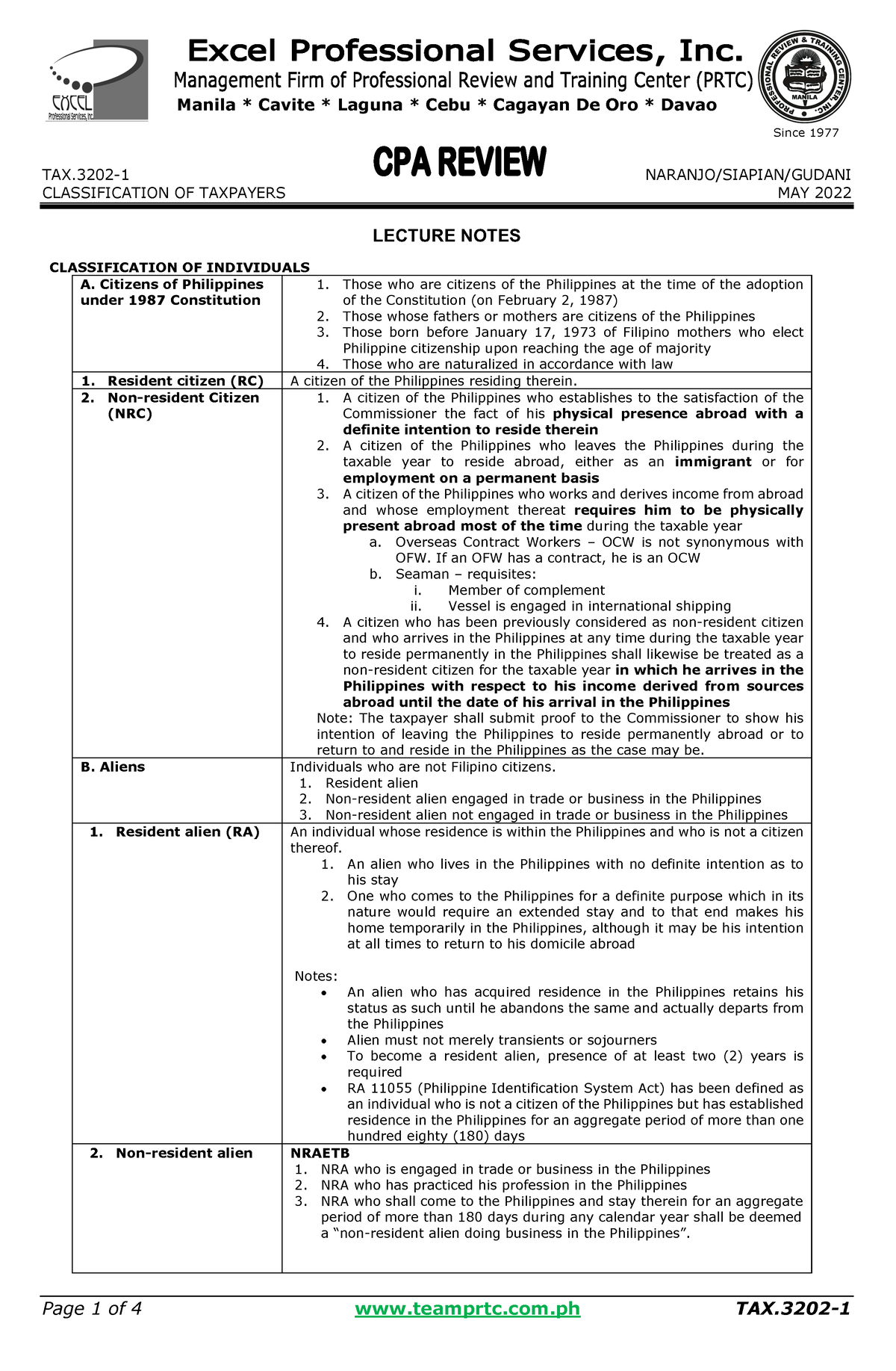 tax-this-is-a-tax-lecture-about-tax-payer-classification-manila