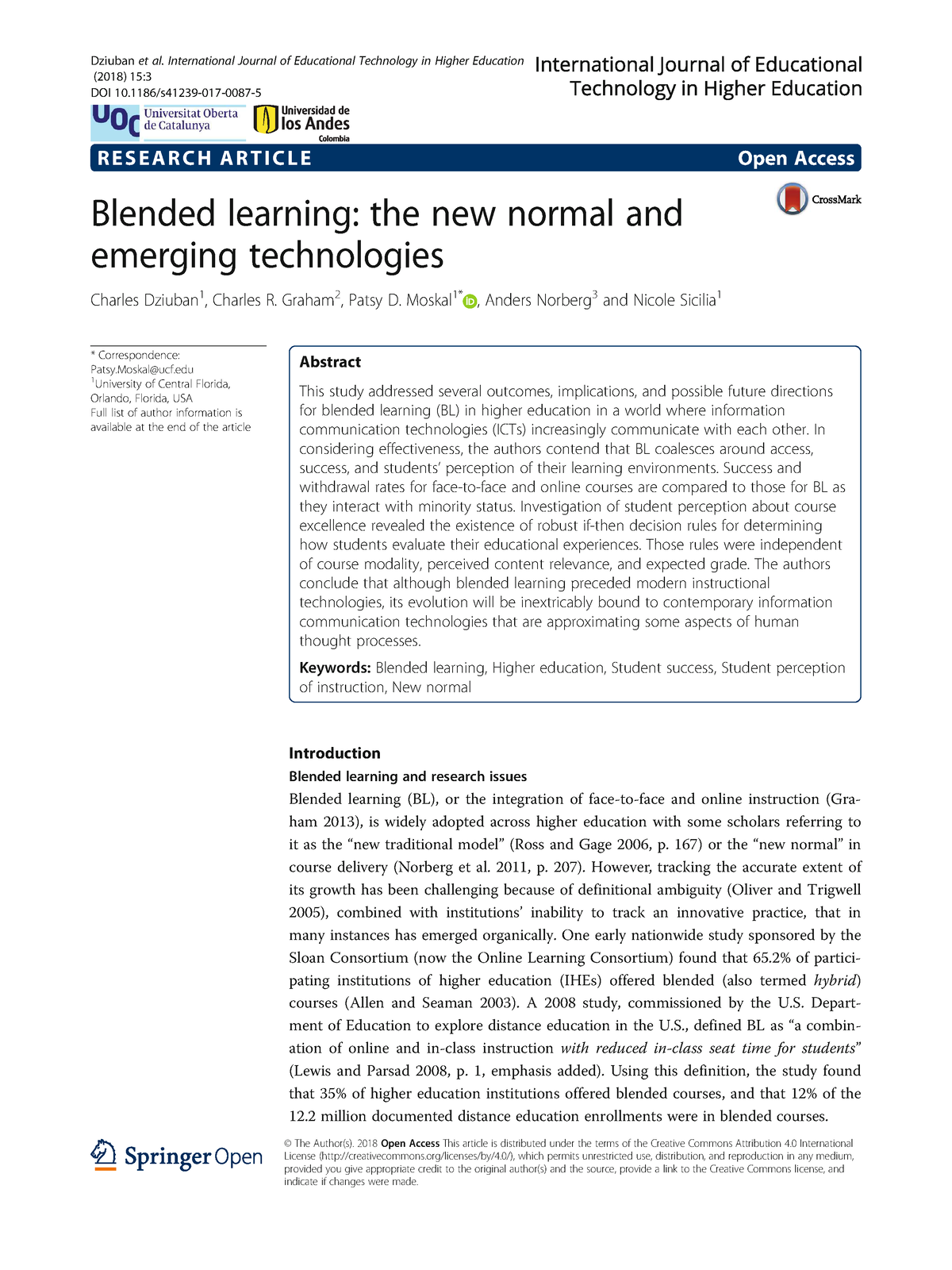 essay on blended learning the new normal