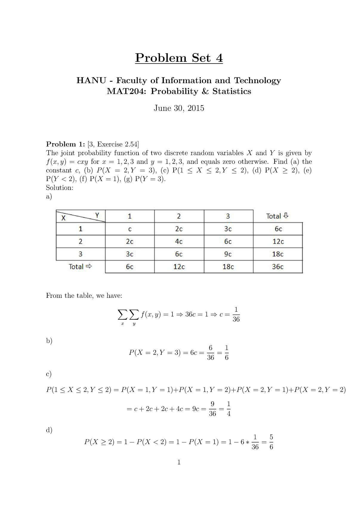 Homework-4-solution Compress - Problem Set 4 HANU - Faculty Of ...