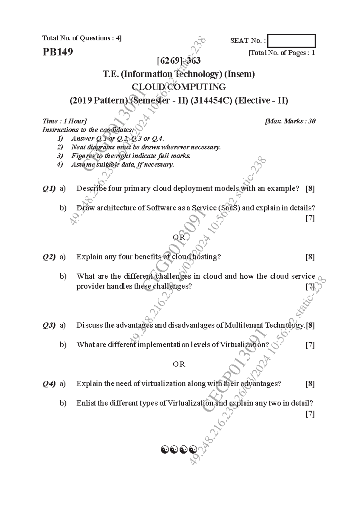 March 2024 - Nov Dec 2023 - These are Cloud Computing Question Papers ...