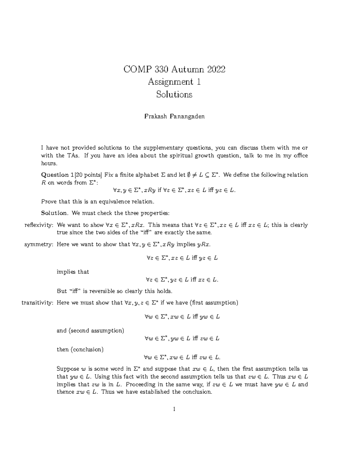 solved assignment code 330