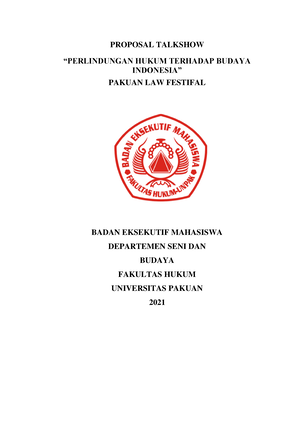 Proposal Kegiatan Inagurasi 2020 (Revisi) - PROPOSAL KEGIATAN ...