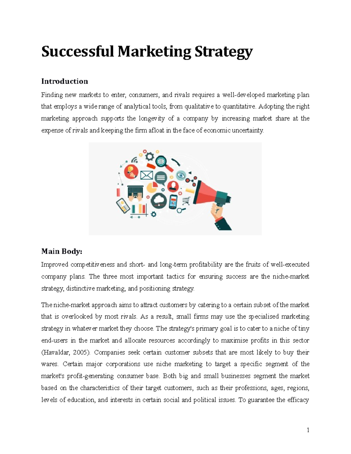 Successful Marketing Strategy - Successful Marketing Strategy ...