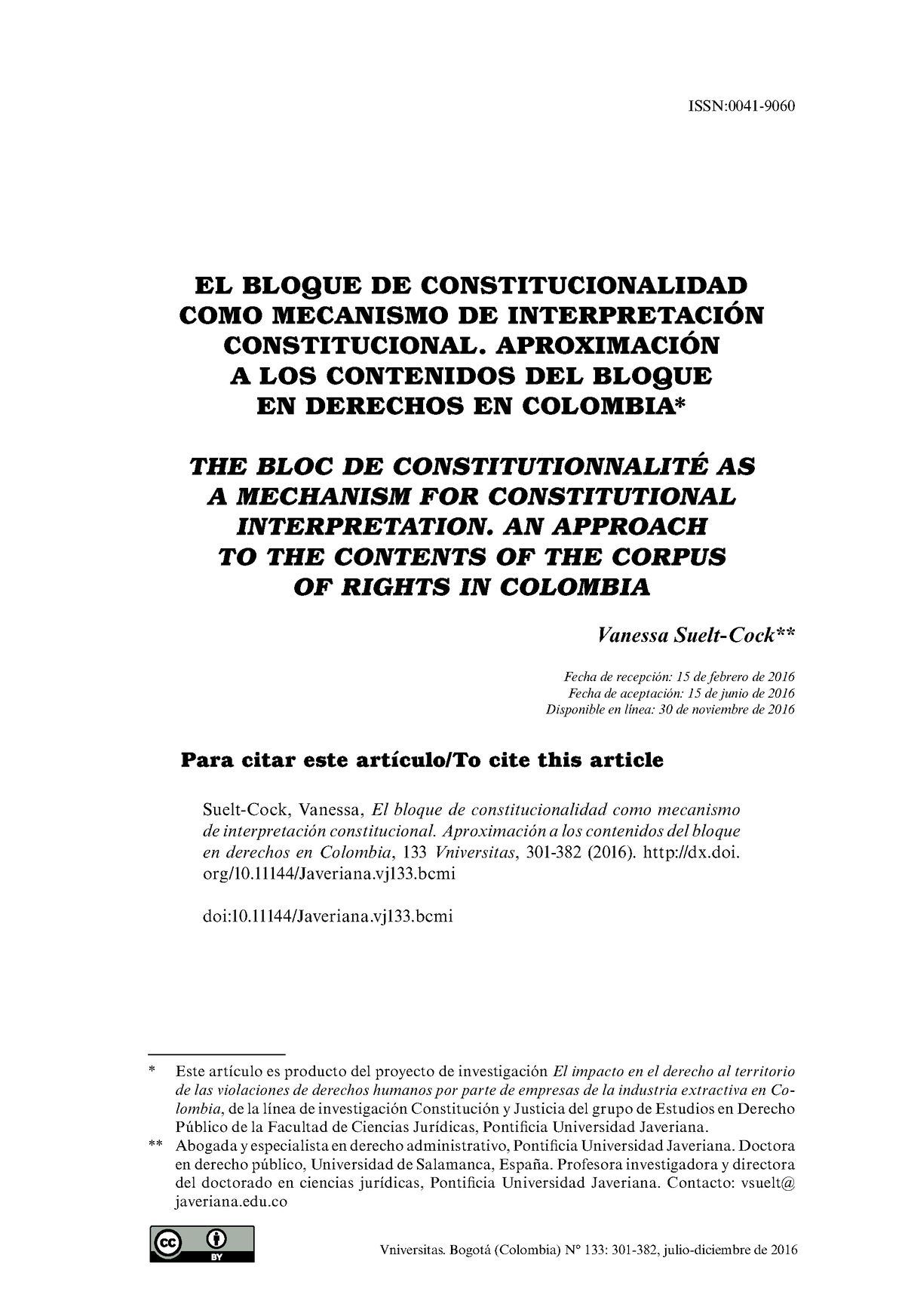 7. Bloque DE Constitucionalidad - EL BLOQUE DE CONSTITUCIONALIDAD COMO ...