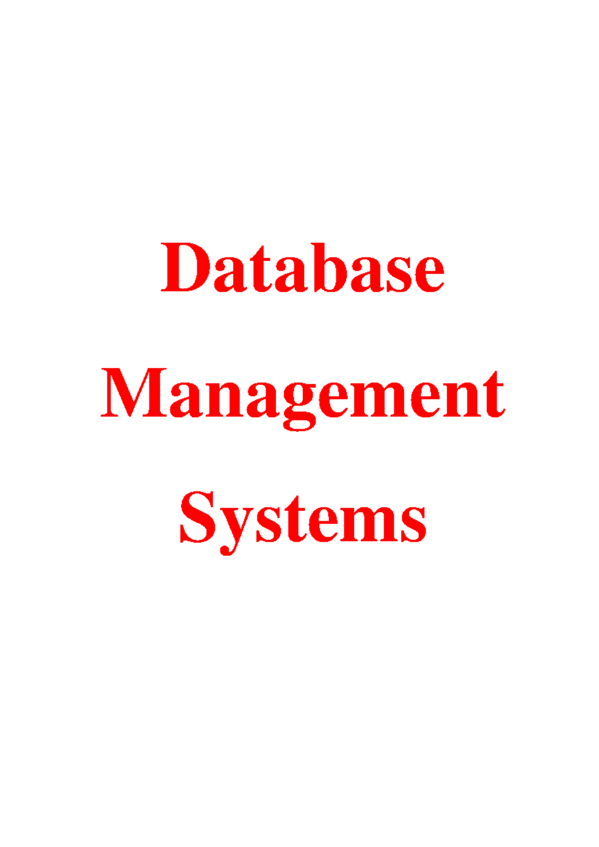 DATA BASE Management System - Database Management Systems UNIT- applied ...