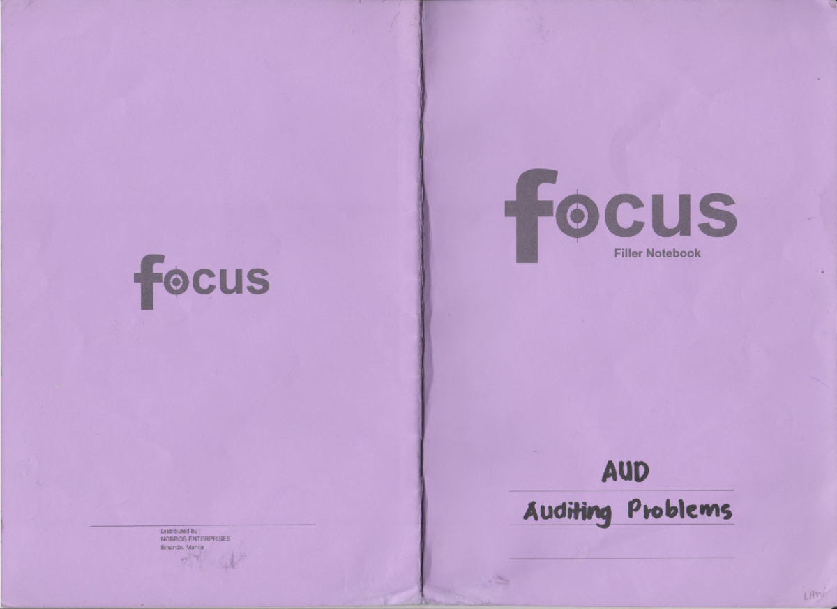 Auditing Problem notes - Accountancy - Studocu
