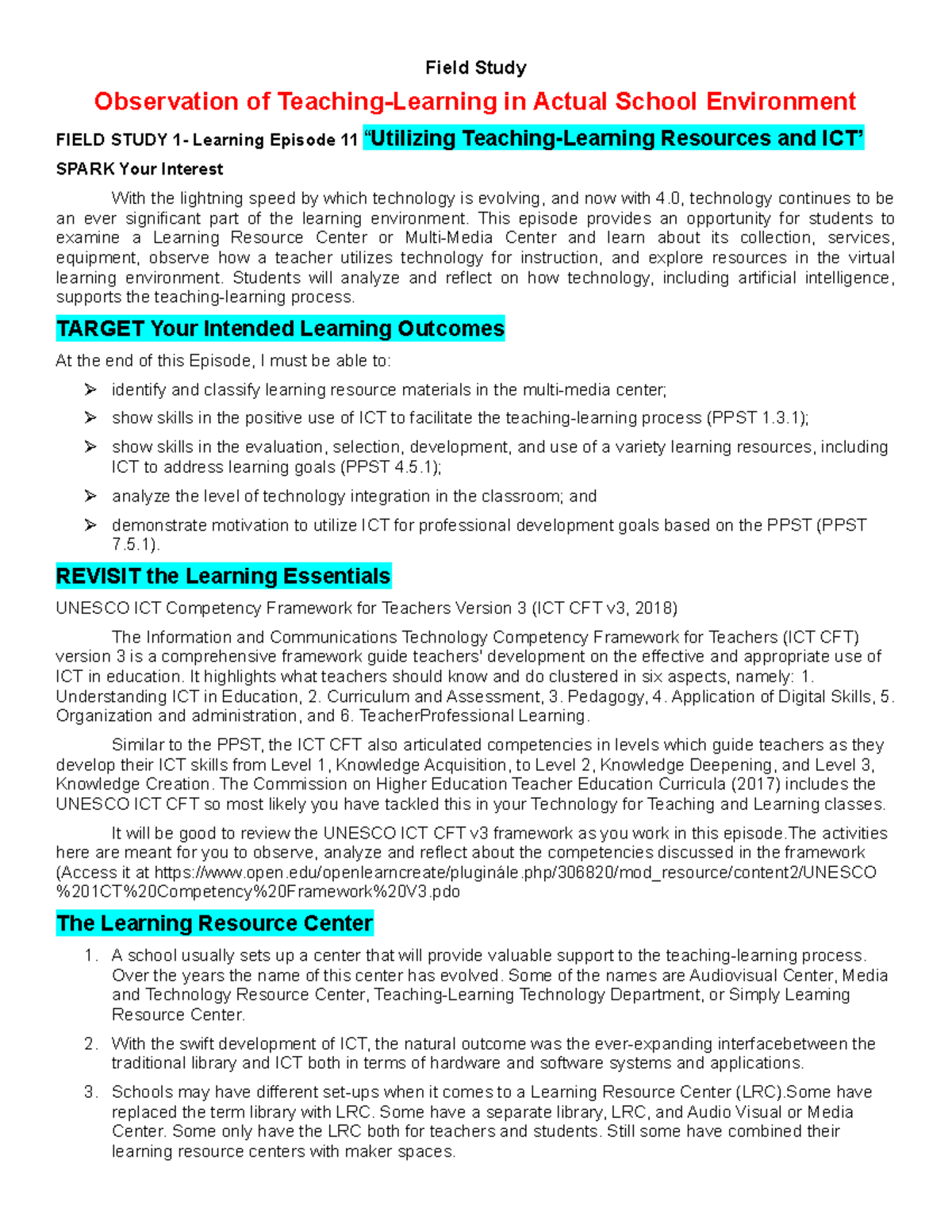 episode-11-dxatsccfdrg-field-study-observation-of-teaching-learning