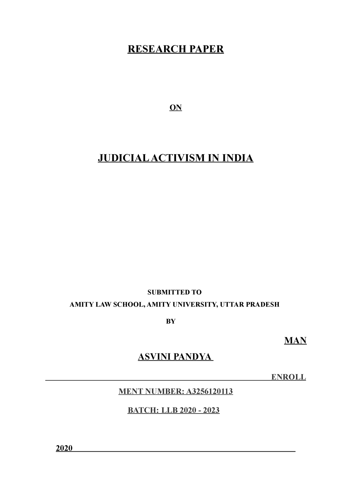 research paper on judicial activism in india