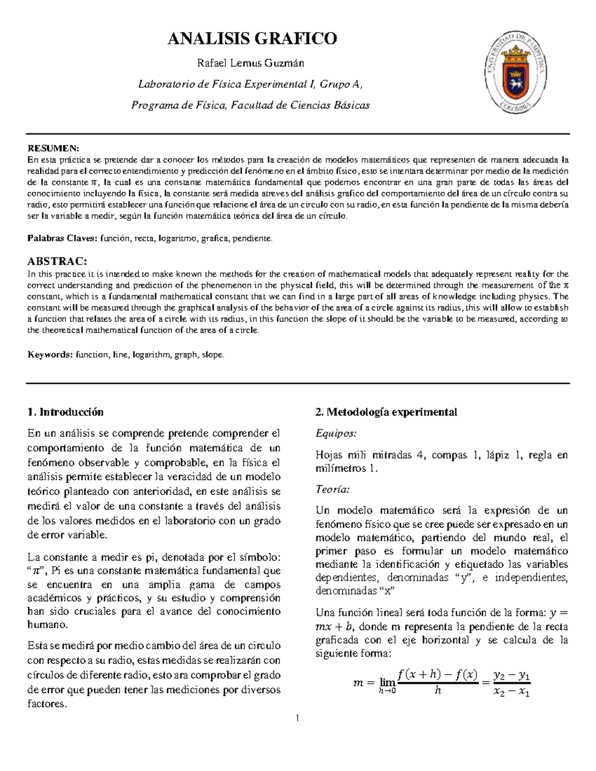 Informe 0 3 Analisis Grafico Analisis Grafico Rafael Lemus Guzmán