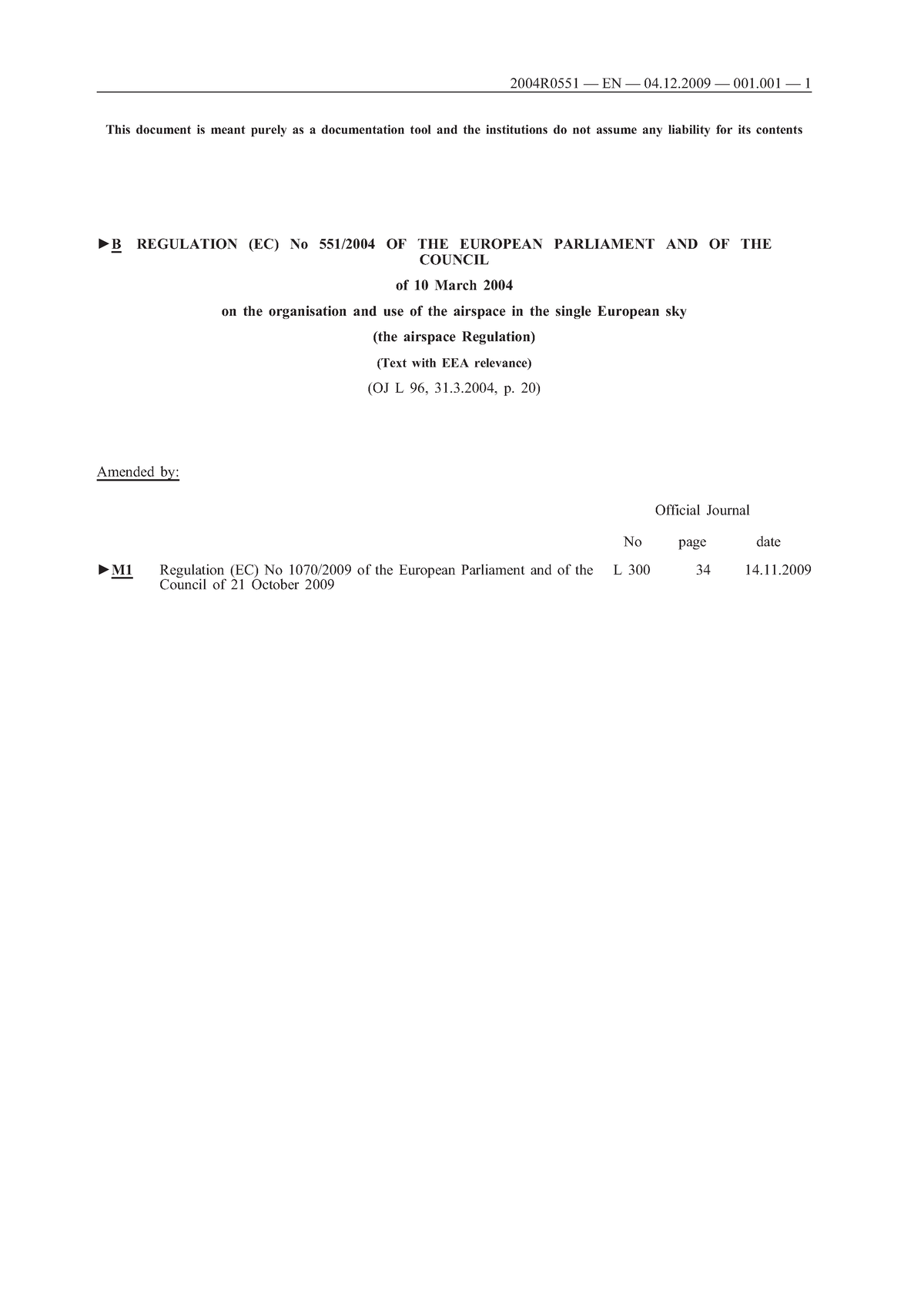 European comission ir 551 2004 - This document is meant purely as a ...