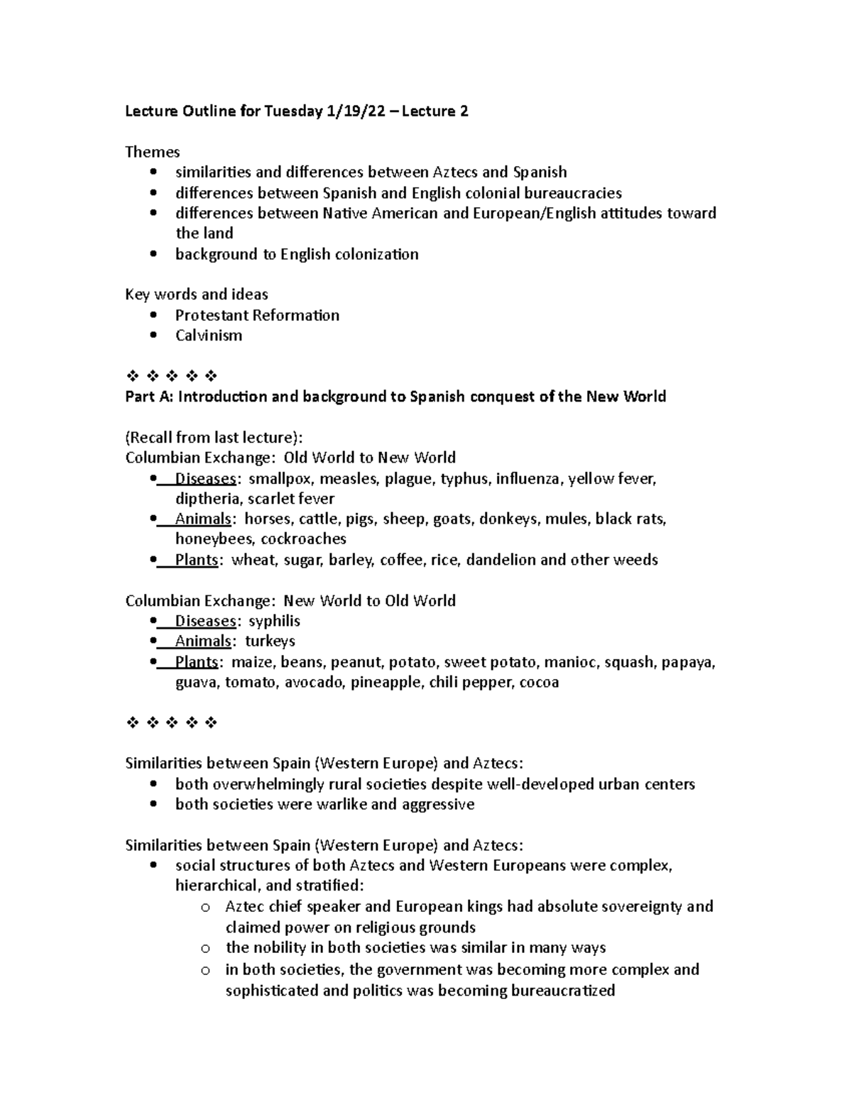 Lecture 2 Outline - Studocu