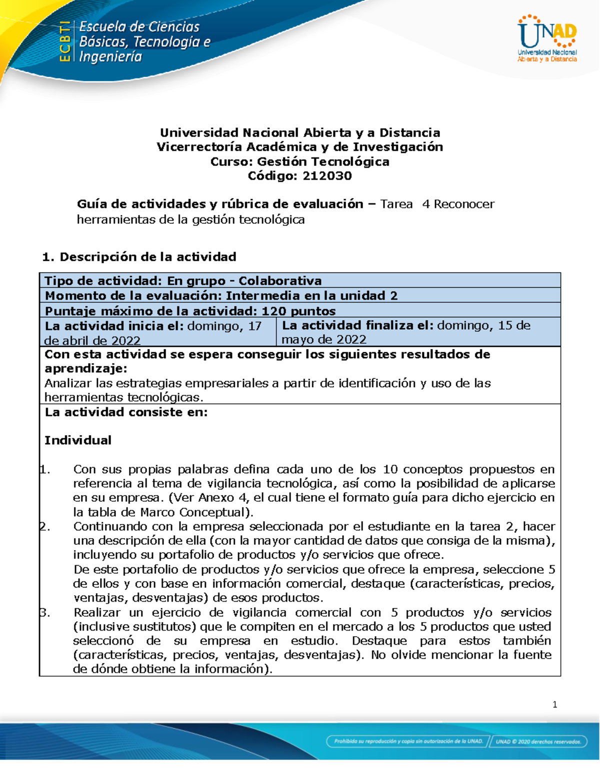 Guía De Actividades Y Rúbrica De Evaluación – Unidad 3 - Tarea 4 ...