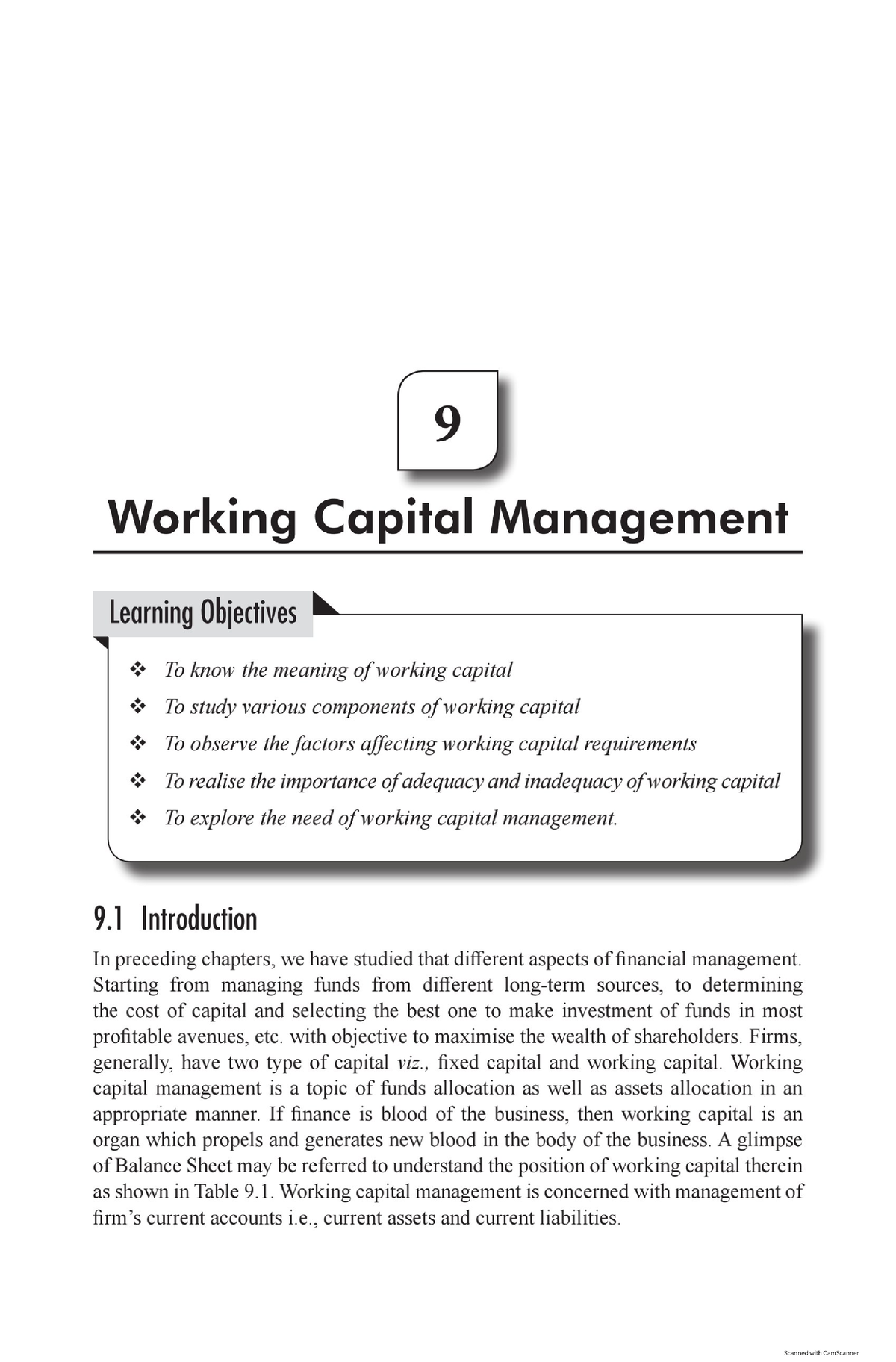 Working Capital-BMS - Financial Management - Studocu