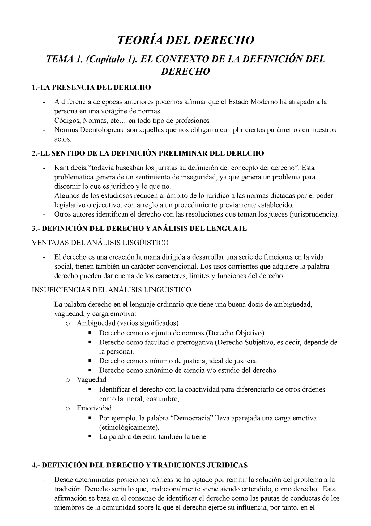 Teoría Del Derecho Completo TeorÍa Del Derecho Tema 1 Capítulo 1 El Contexto De La 0010