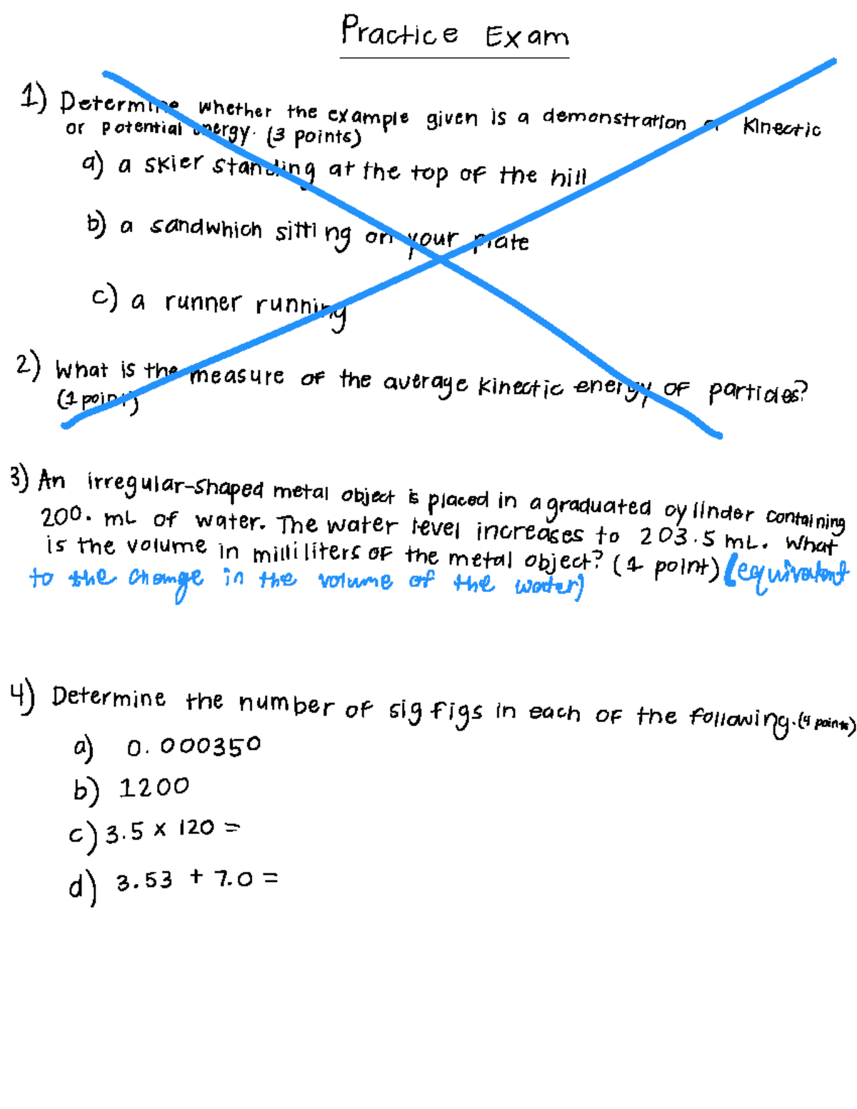 Ch 1-5 Sp24 Practice Exam - Practice Exam Determine whether the or ...