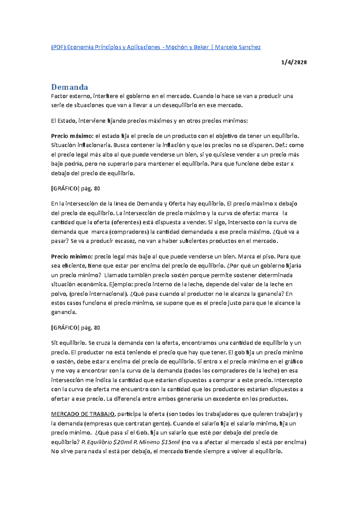 Apuntes Clases Economia - (PDF) Economía Principios Y Aplicaciones ...