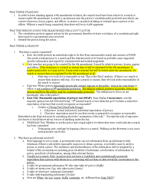 Attack For Crim Pro - Searches (Facts) Likely Yes Likely No Placing ...