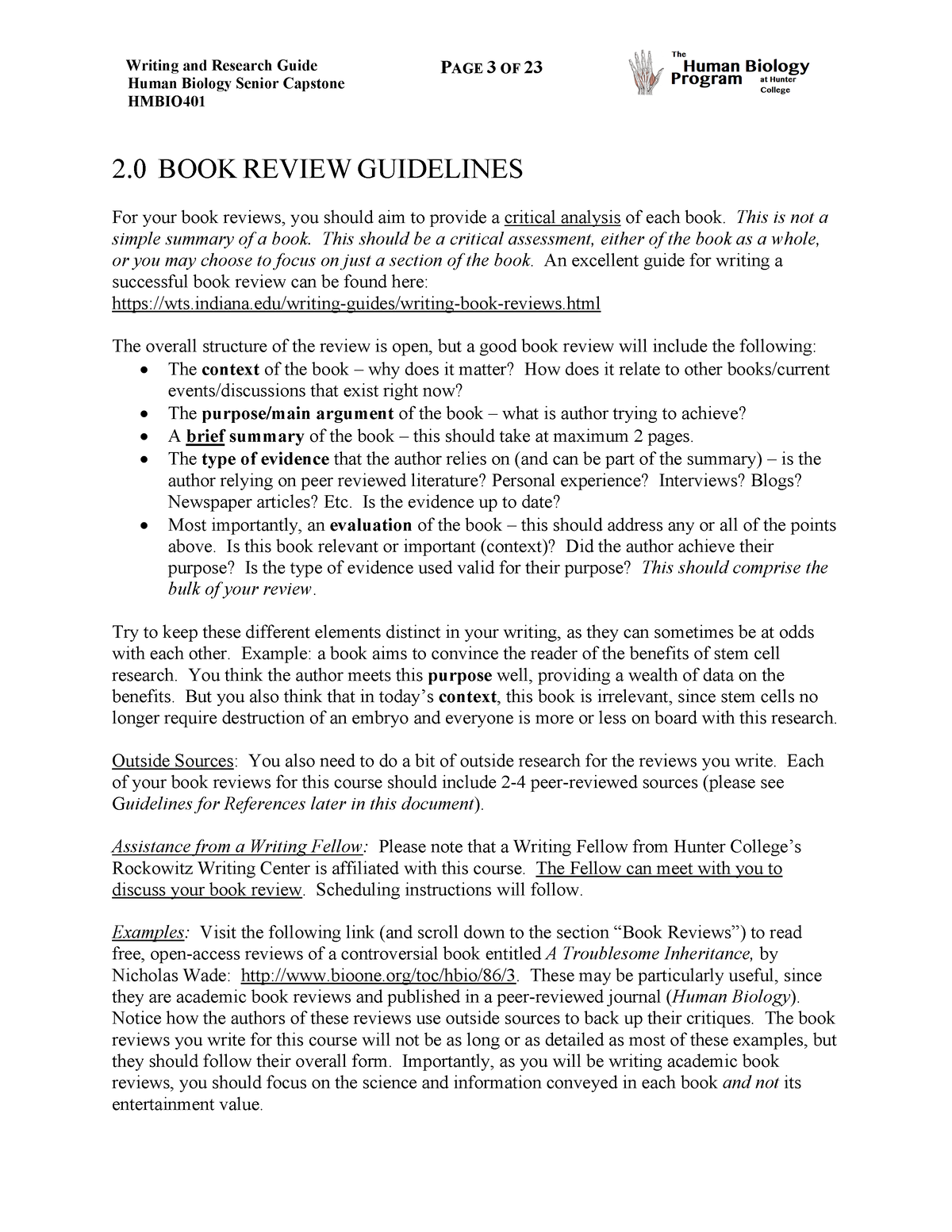 how to write a book summary college