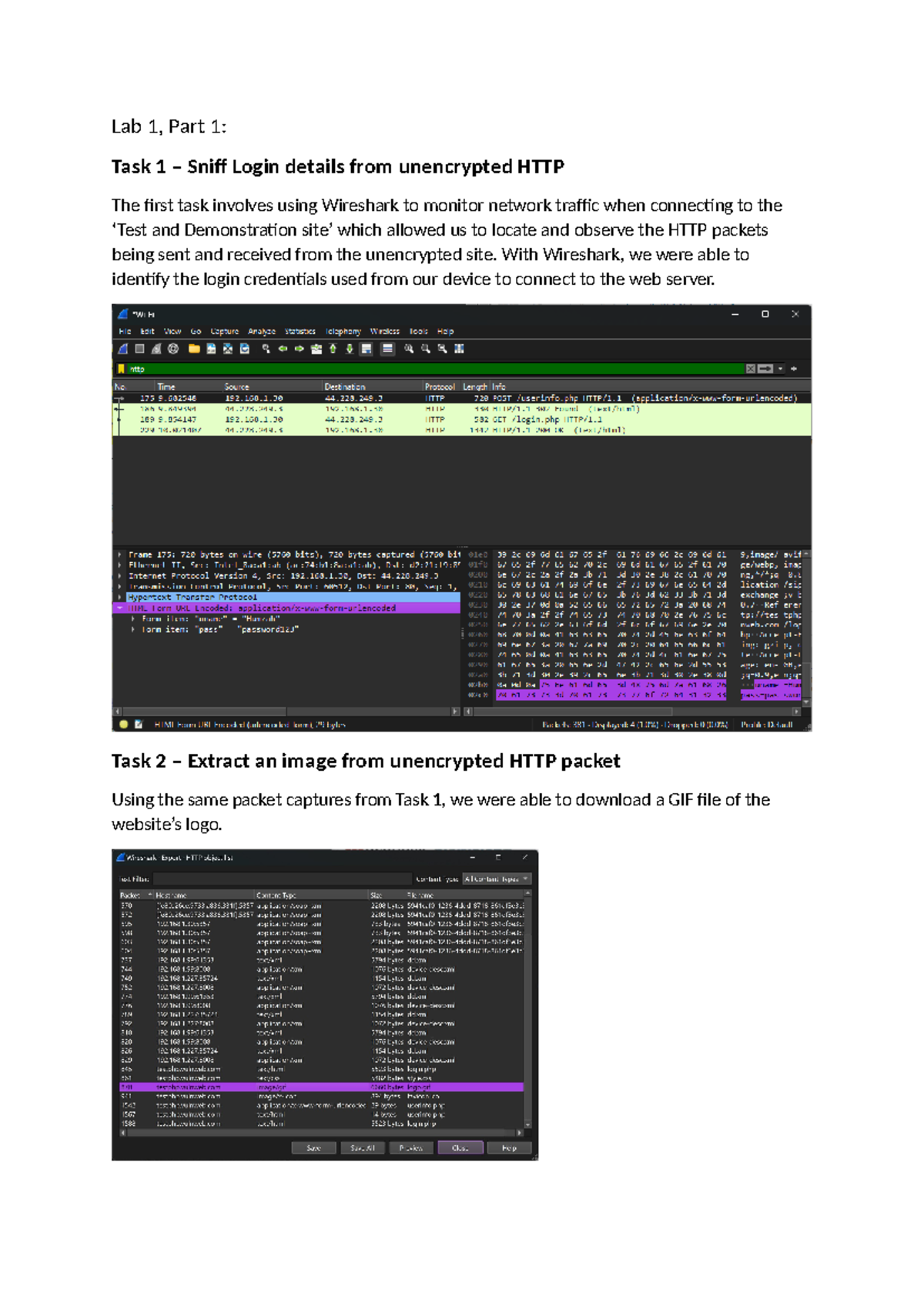 32548 Cybersec Lab 1 - Lab 1 Submission. Directly submitting this file ...