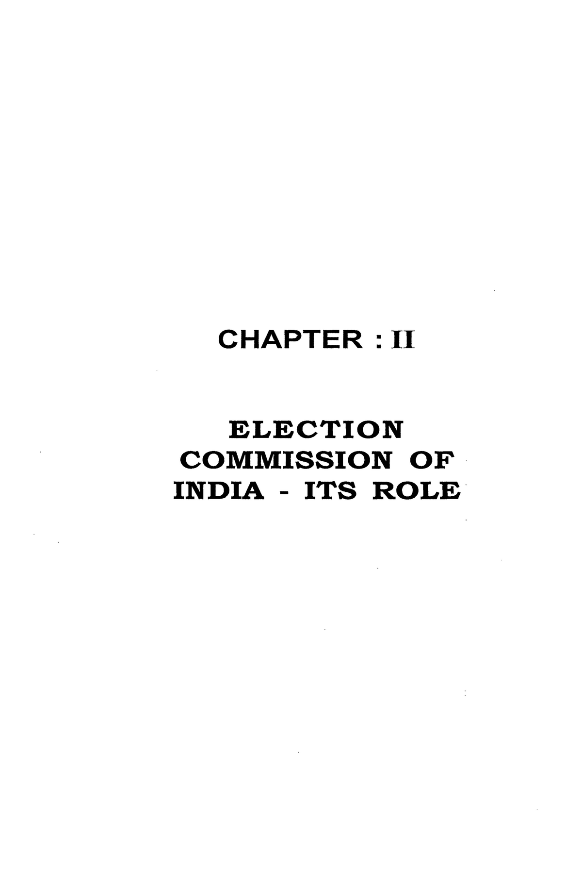 election-commission-of-india-and-its-role-chapter-ii-election