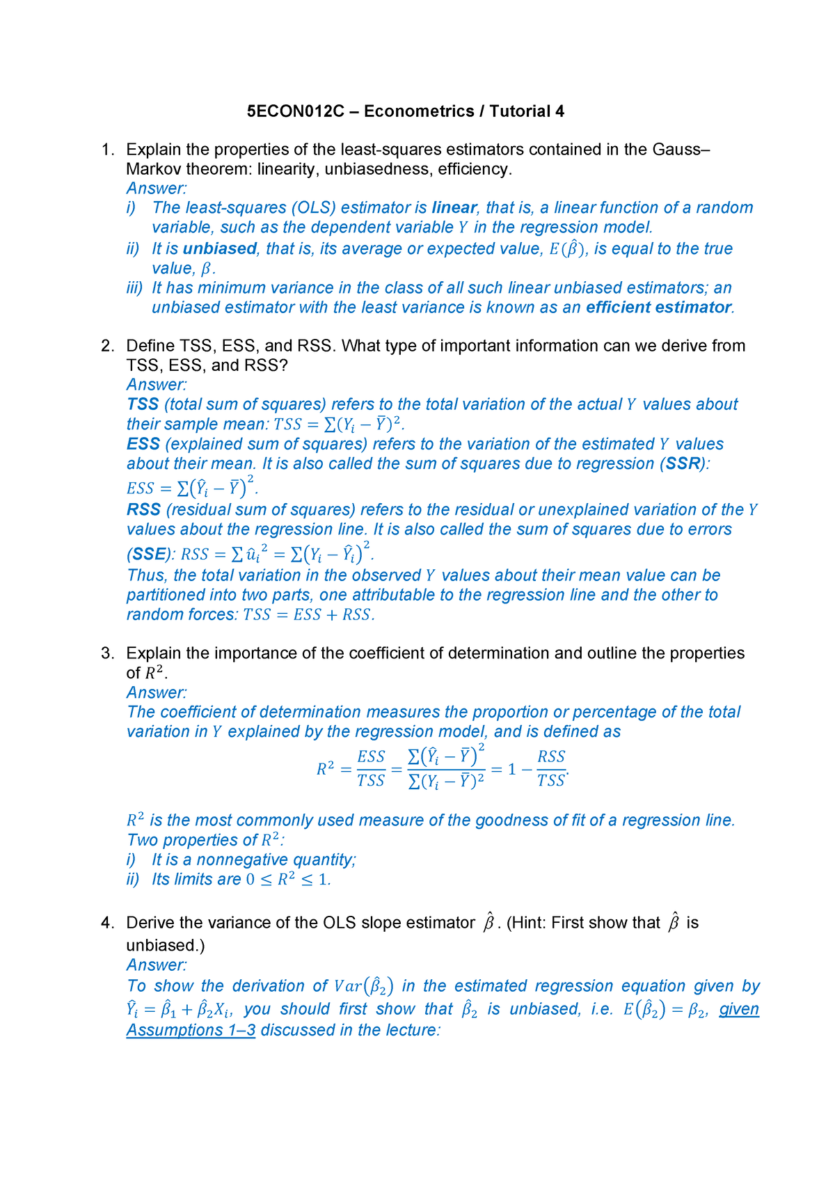 master dissertation econometrics