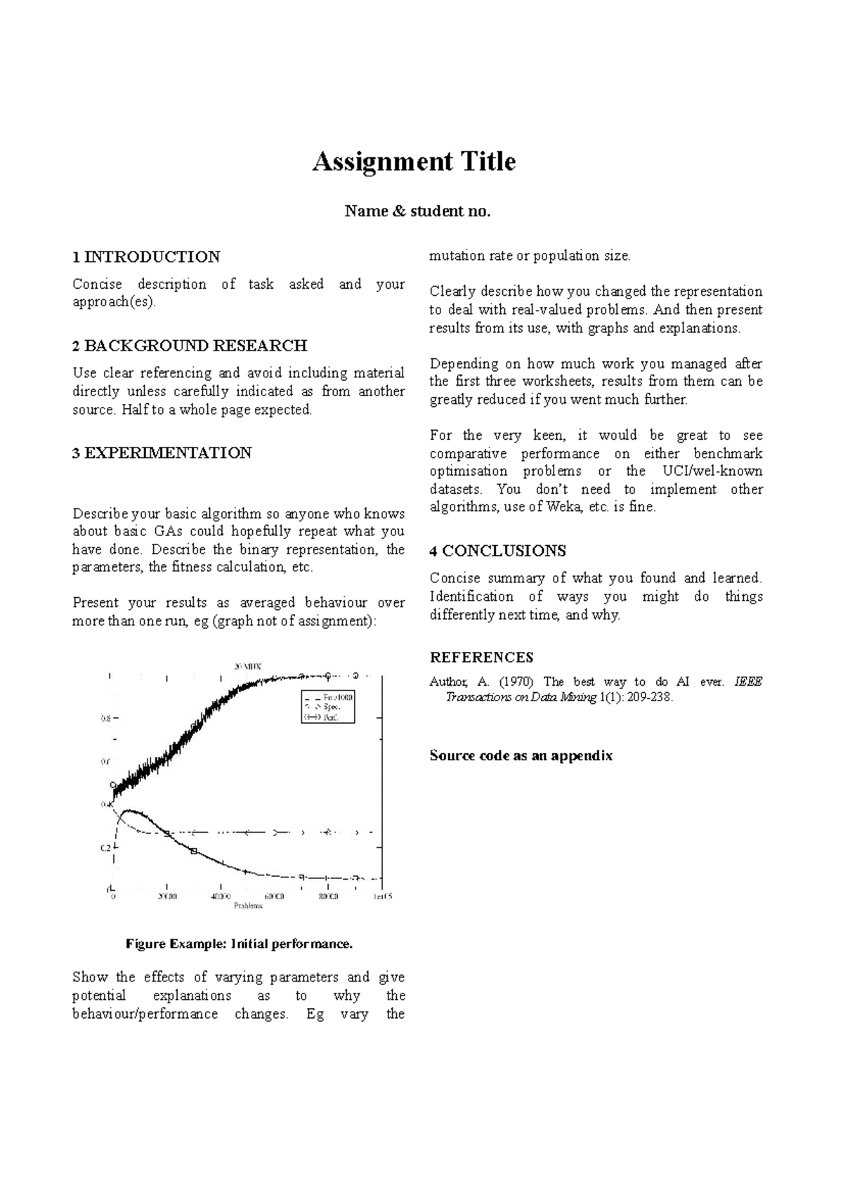 Assig Template - Assignment Title Name & student no. 1 INTRODUCTION ...