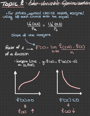 EC140 2022 23 Pre Class Problem Set 3 - EC140 Mathematical Techniques B ...