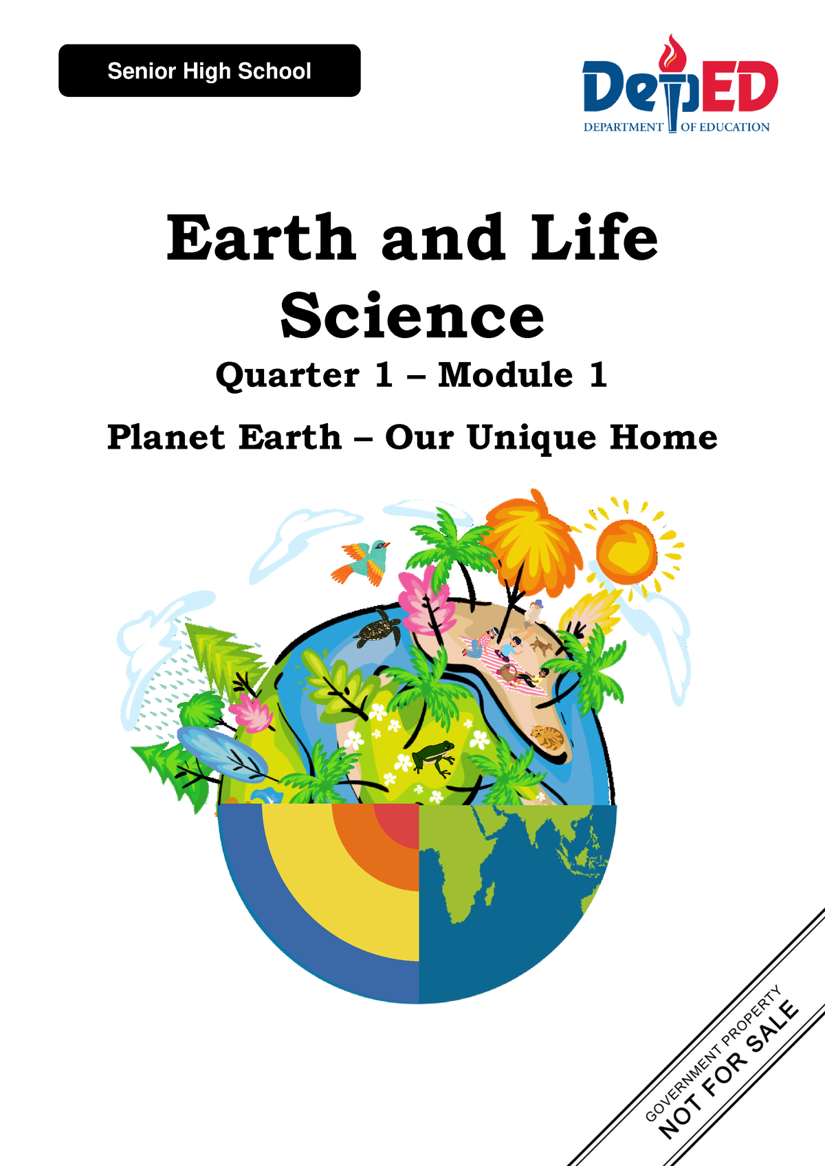 1 Q1 Earth And Life Science Earth And Life Science Quarter 1 Module 1 Planet Earth Our 4997