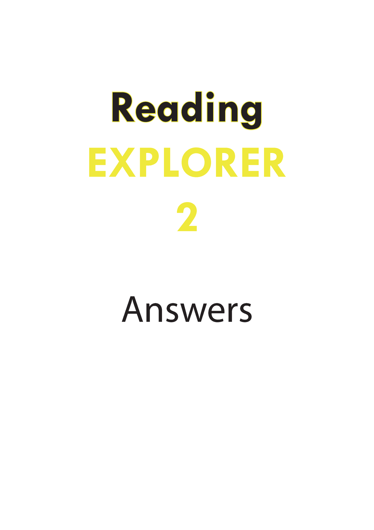 Document - Practice - Reading EXPLORER 2 Answers Contents Unit 1 – On ...